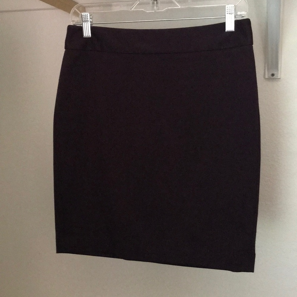 Burgundy Loft straight skirt
